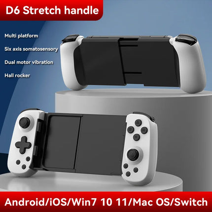 BSP D8 PRO RGB Tablet Controller Wireless Handle For Switch Game Bluetooth Stretching Joystick For P3 P4 Android IOS Gamepad