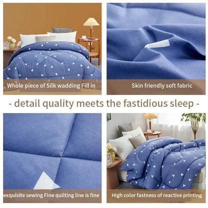 Thickened Spring Warm Autumn Quilt Warm Bedding in Autumn and Winter The Four Seasons Polyester Fibre Quilt
