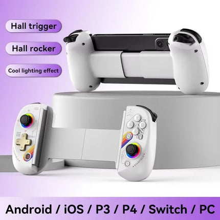BSP D8 PRO RGB Tablet Controller Wireless Handle For Switch Game Bluetooth Stretching Joystick For P3 P4 Android IOS Gamepad