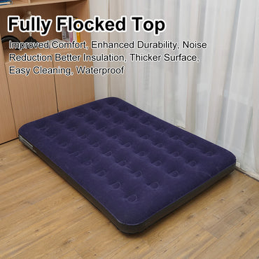 Single Size Air Mattress Inflatable Bed, Blow Up Mattress Camping Sleeping Pad