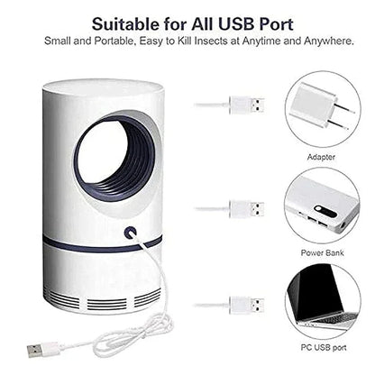 Electric Fly Bug Mosquito, Insect Killer LED Light Trap, USB Insect Killer Anti Fly Repeller, LED Light Trap Control Lamp