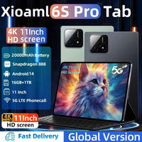 2024 Tablet PC Global Version Xioami Pad 6S Pro 11inch  HD 4K Android 14 16GB+1T 20000mAh GPS 5G Dual SIM Bluetooth WiFi Tablet