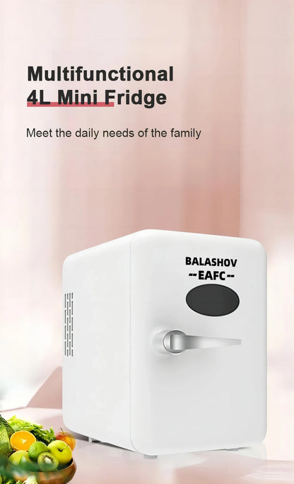 12V/110V/220V Mini Multifunction Refrigerator Cosmetics Mask Beverage Cooler Makeup Compact Dormitory Cooler for Car Home
