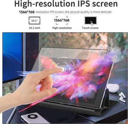Top Sales 4GB RAM 64GB ROM 10.1 Inch 64 Bit Windows 11 Tablet PC with Keyboard AR40 HDMI-Compatible 1920*1200 WIFI x5-Z8350