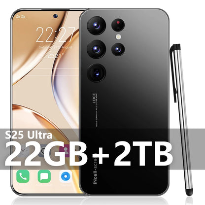 S25 Ultra New smartphone 5G 7.3-inch high-definition Android 14 Snapdragon 8gen3 10core dual SIM phone 7800mAh unlocking phone