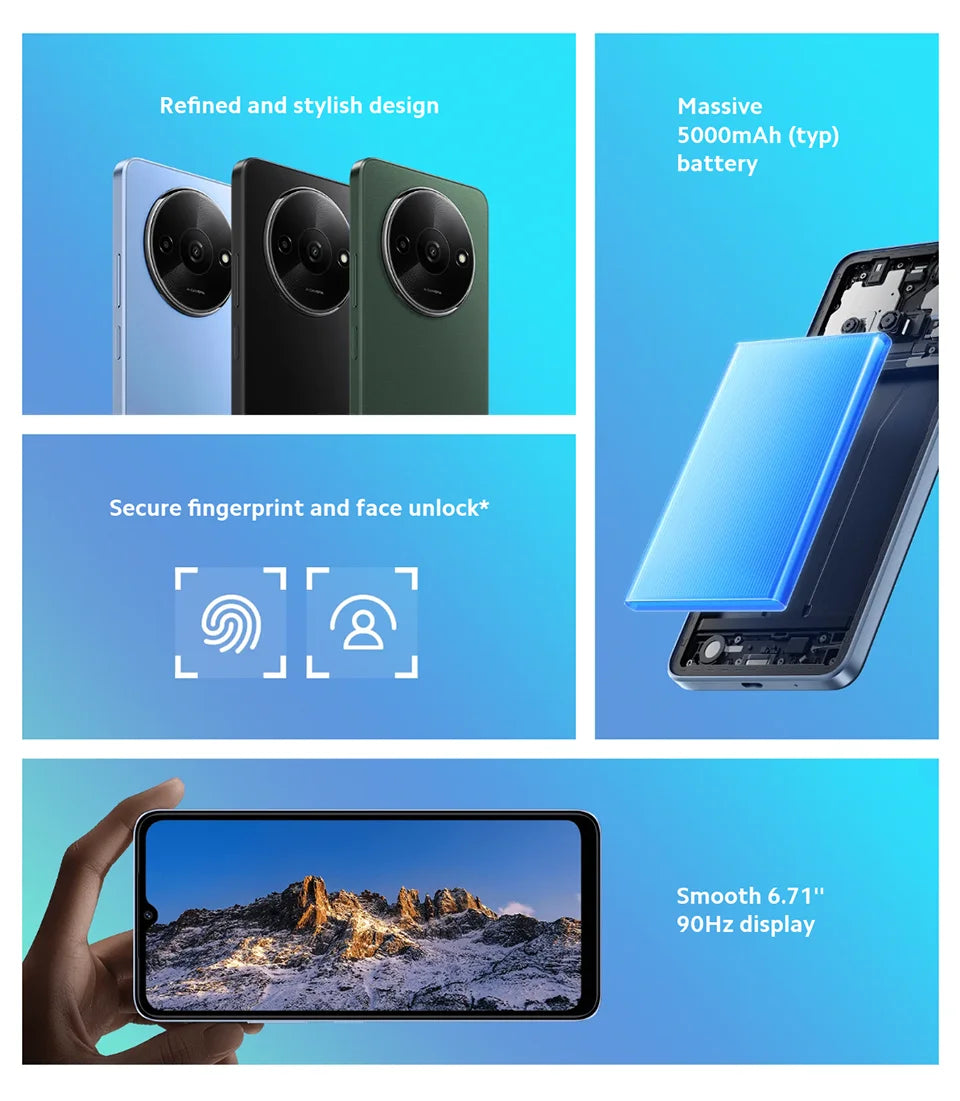 [World Premiere] Xiaomi Redmi A3 Smartphone 6.71" Dot Drop display MediaTek Helio G36 64GB / 128GB ROM 5000mAh Battery 90Hz