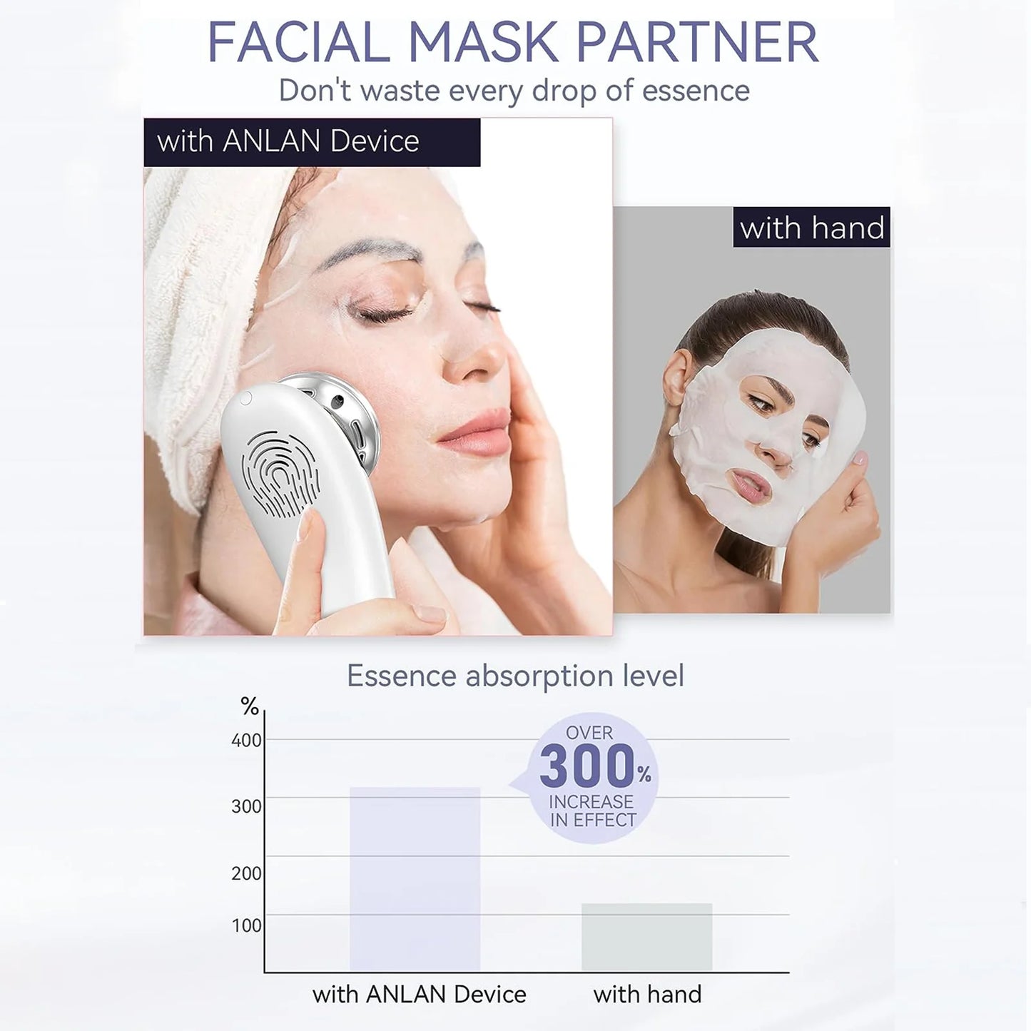 ANLAN EMS Facial Massager Face Lifting Deep Cleaning LED Light Skincare Skin Tighten Hot Cool Compress Skin Care Beauty Device