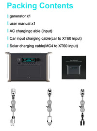 Portable Power Station Home Emergency 1800W 1024Wh Power Bank AC 220V LiFePo4 Battery Fast Charge Fast Shipping