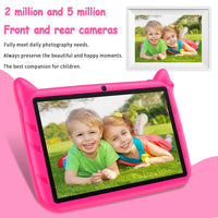 BDF 7 Inch Kid Tablet Android 13, 4GB RAM 64GB ROM,1TB Expand,5G WiFi,4000MAH Battery,Dual Camera, Children's Gift Kids Software