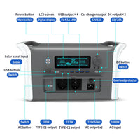 Portable Power Station 2600W 1800WGenerator Battery 110/220V/12V/5V Mobile Power Storage For Travel/Camping/Emergency Use