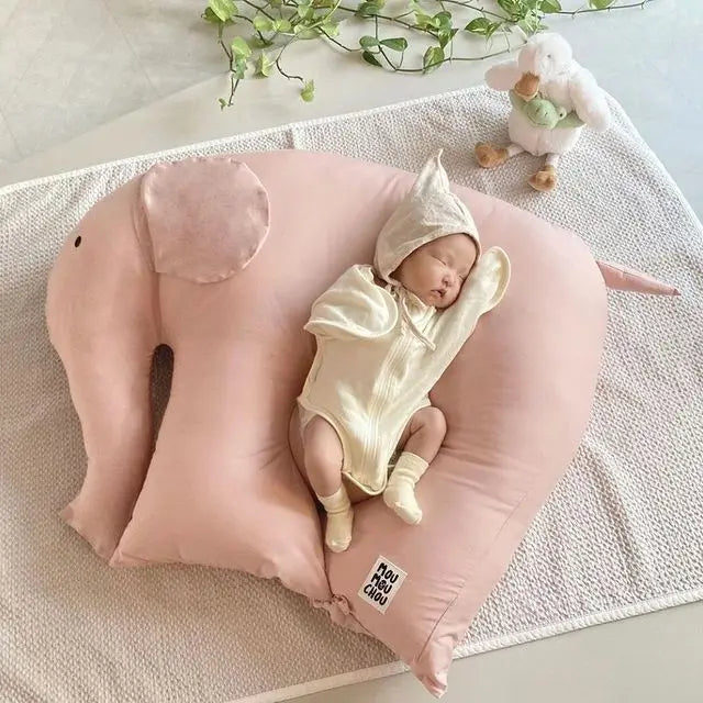 INS Baby Elephant Mattresses Kids Soft Sleeping Bedding Maternity Nursing Pillow Animal Figure Gifts Doll Room Decoration