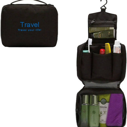 Large Capacity Oxford Material Make-Up/Toiletries Bag, Portable Shower Tote Bag, Large Waterproof Travel Makeup Bag