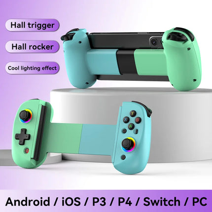 BSP D8 PRO RGB Tablet Controller Wireless Handle For Switch Game Bluetooth Stretching Joystick For P3 P4 Android IOS Gamepad