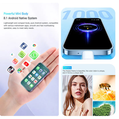 SOYES XS15 Blue 3G Mini Smartphone 3.0" HD Screen 2G RAM 16G ROM Dual SIM Standby Play Store Multiple colors available More Apps