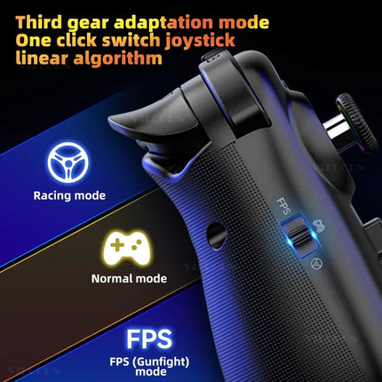 BSP D8 PRO RGB Tablet Controller Wireless Handle For Switch Game Bluetooth Stretching Joystick For P3 P4 Android IOS Gamepad