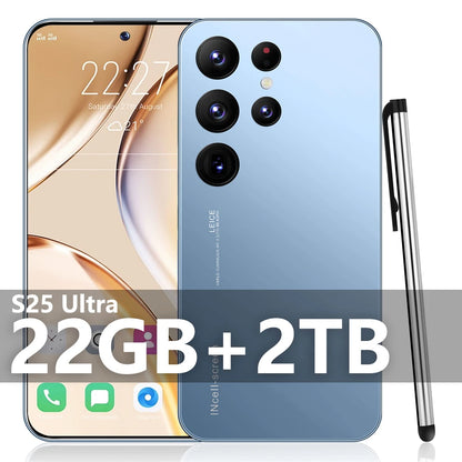 S25 Ultra New smartphone 5G 7.3-inch high-definition Android 14 Snapdragon 8gen3 10core dual SIM phone 7800mAh unlocking phone