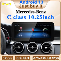 12.3" 8Core Android13 For Mercedes Benz C class W205 S205 Automobile Intelligence System Car Multimedia Screen GPS Navigation