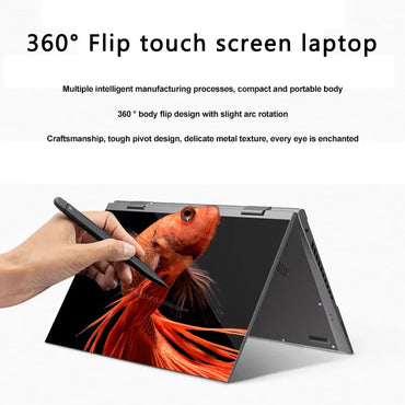 Intel N95 10.95 inch Laptop 360° Flip OLED Touch Screen Aluminum alloy body Windows 11 16GB DDR5 RAM 2TB SSD ROM