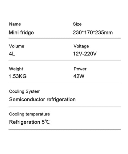 12V/110V/220V Mini Multifunction Refrigerator Cosmetics Mask Beverage Cooler Makeup Compact Dormitory Cooler for Car Home