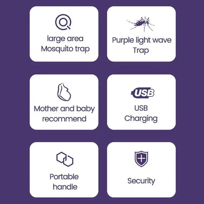 Electric Shock Mosquito Repellent Lamp Home USB Charging Mosquito Repellent Camping Lamp Can be Hung in Living Room and Bedroom