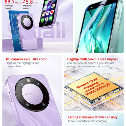 SOYES F8 Pro Max Mini Android8.1 Smartphone 3.0 Inch Display 1GB RAM 16GB ROM Dual SIM Standby Play Store 3G Network Small Phone