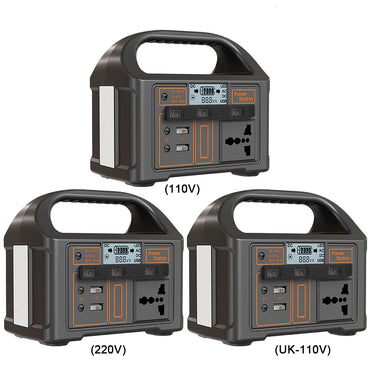 100W Portable Solar Power Station 110V/220V Outdoor Camping Power Bank LED Display Portable Outdoor Generator Battery Power Bank