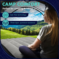 Air cushion inflatable mattress camping air cushion bed with built-in pillow foldable storage suitable for family camping travel