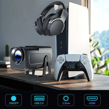 Magcubic HY320 NTV Netflix Officially Licensed Android 13 Projector with 1080P 500ANSI Prime Video YouTube WIFi BT5.2 Portable