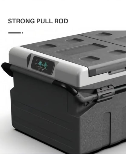 75L Dual Zone Solar Refrigerator Portable Car Freezer Powerful Compressor Quickly Cooler Car Refrigerator