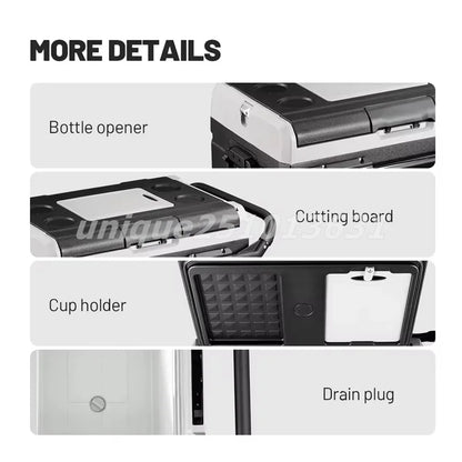 Dual-Purpose Small Refrigerator for Both Car and Home Use 40/50/60l Vehicle Mounted Refrigerators Mini Refrigerator