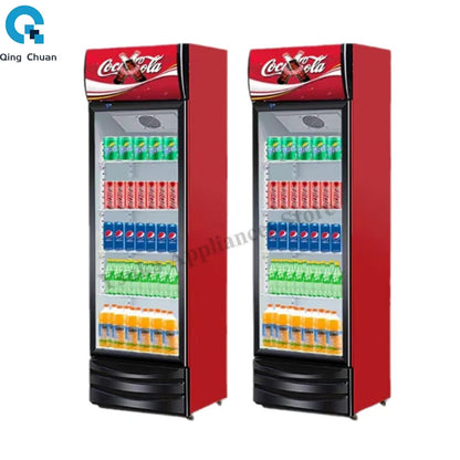 Qingchuan Display Cabinet Commercial Refrigerated Fresh Freezer Convenience Store Single Double Door Refrigerator