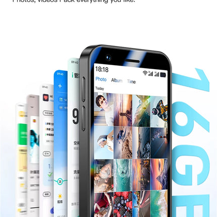 SOYES F8 Pro Max Mini Android8.1 Smartphone 3.0 Inch Display 1GB RAM 16GB ROM Dual SIM Standby Play Store 3G Network Small Phone
