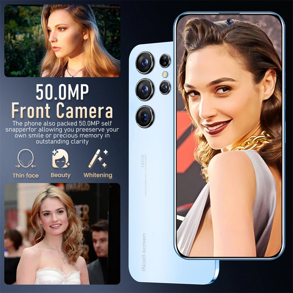 S25 Ultra New smartphone 5G 7.3-inch high-definition Android 14 Snapdragon 8gen3 10core dual SIM phone 7800mAh unlocking phone