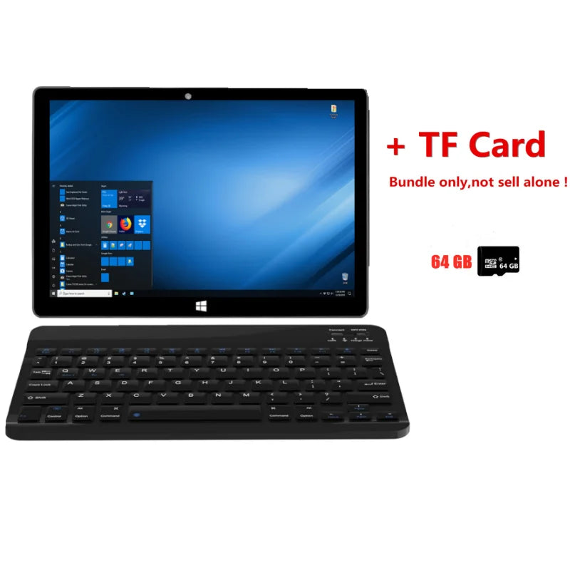 Top Sales 4GB RAM 64GB ROM 10.1 Inch 64 Bit Windows 11 Tablet PC with Keyboard AR40 HDMI-Compatible 1920*1200 WIFI x5-Z8350