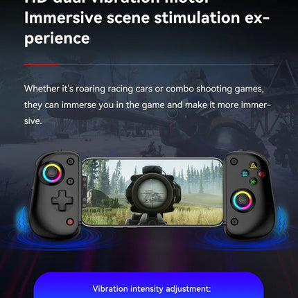 BSP D8 PRO RGB Tablet Controller Wireless Handle For Switch Game Bluetooth Stretching Joystick For P3 P4 Android IOS Gamepad