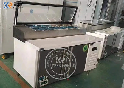 Slotted Fresh-keeping Workbench Display Fridge Salad Bar Refrigerator Undercounter Fridge