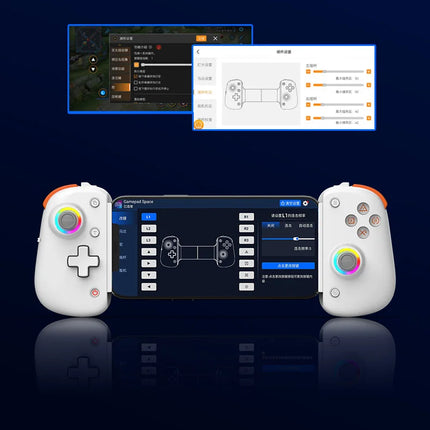 BSP D8 PRO RGB Tablet Controller Wireless Handle For Switch Game Bluetooth Stretching Joystick For P3 P4 Android IOS Gamepad