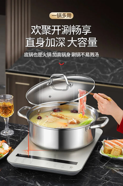304 stainless steel thickened household steamer multi-layer induction cooker gas stove universal soup pot  food steamer