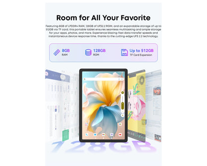 CHUWI AuPad 10.95-inch Snapdragon 685 Octa-core Tablet 1200*1920 FHD Display 8GB DDR4 128GB ROM 4G LTE GPS Android 14 Tablets PC