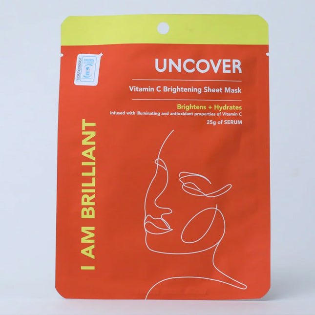 Uncover I am Brilliant Vitamin C Brightening Sheet Mask – 25g