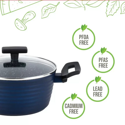 Nonstick Marble Cookware Set 12pcs – Culinary Kraft