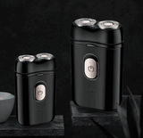 Rechargeable Dual Head Floating Portable Electric Shaver Black