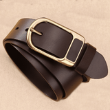 Vintage Men's PU Leather Belt Minimalist Needle Buckle