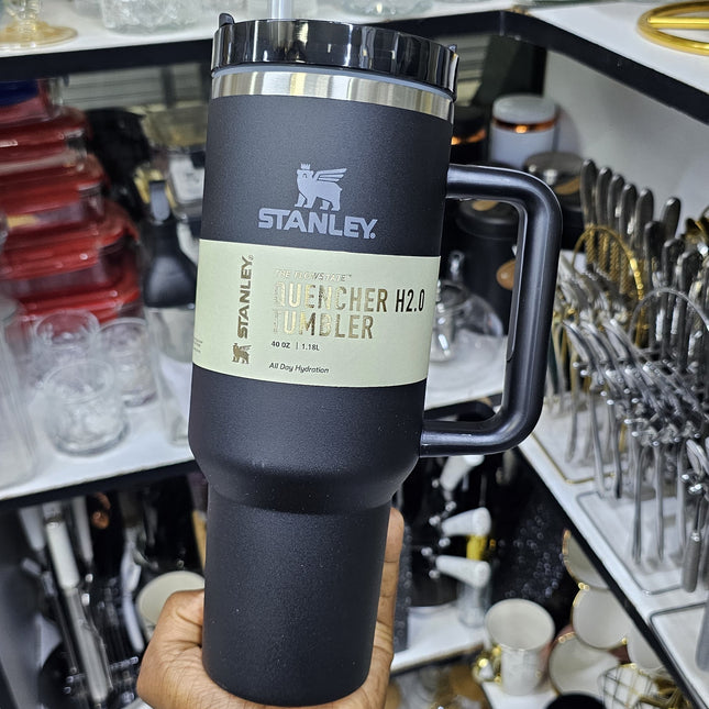 Stanley Cup Stainless Steel Tumbler With Handle & Straw Lid, Insulated Reusable Stainless Steel Travel Mug