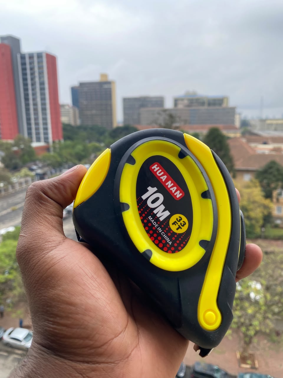 Self-Locking Retractable Steel Measuring Tape 33-Foot HEXAR HX491
