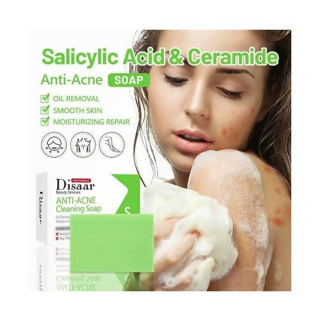 Disaar Beauty Skincare Tea Tree Oil Anti-Acne Cleaning Soap- 100g