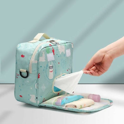 Multifunctional Fashion Diaper, Stylish and Spacious Diaper Bag Backpack, Disposable Reusable Fashion Prints, Baby Shoulder Bag