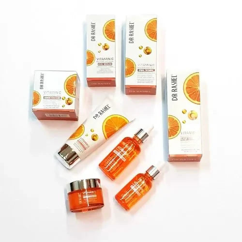 Dr. Rashel 4in1 Set Vitamin C Series(face+eye Serum,cream&cleanser)