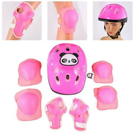 Kids Helmet/Guards Set, Kids Protective Gear Set for Skating, Cycling, Biking, Helmet Knee Elbow Wrist Pads
