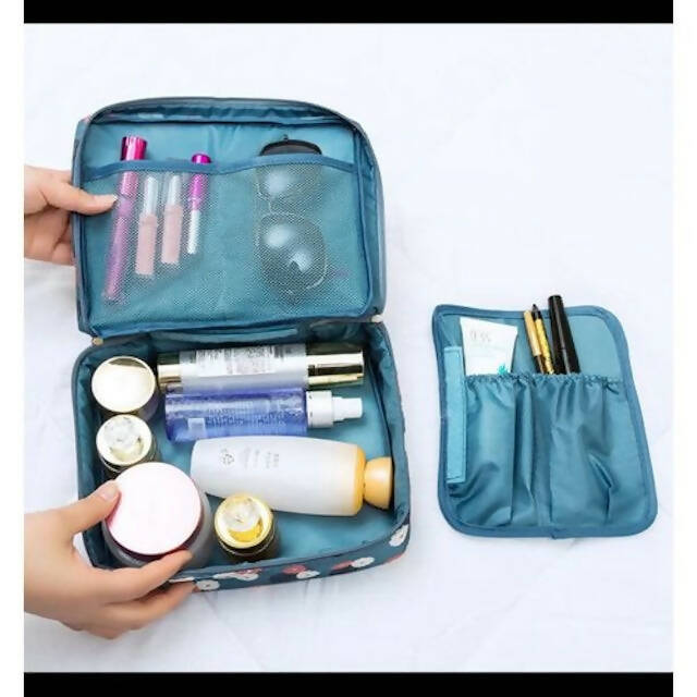 Big Size Make Up Bag Organizer, Multifunction travel Cosmetic Bag Women Toiletries Storage Case